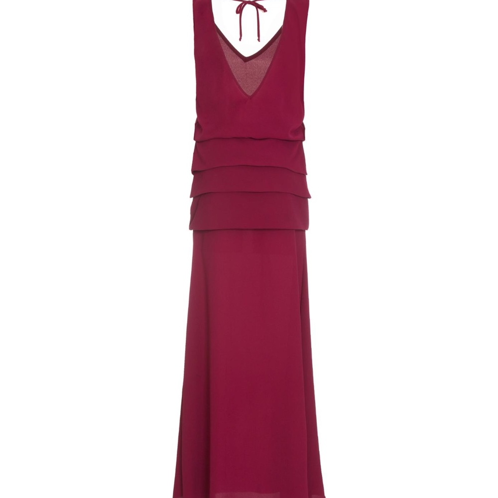 long dress in 100% silk
